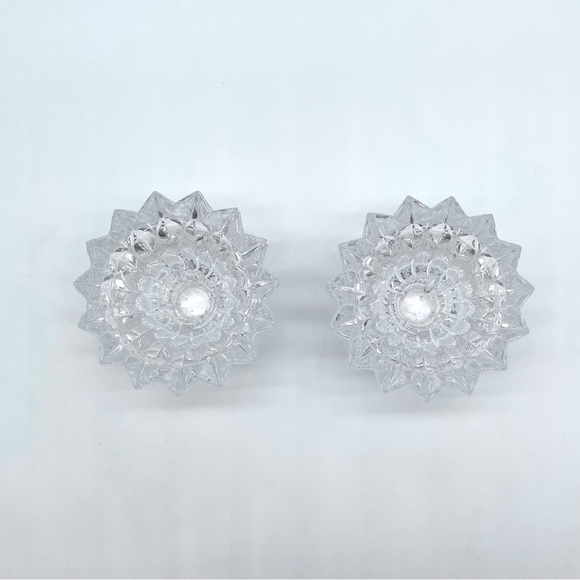 Cristal d’Arques Cheverny Crystal candlestick holders 24% lead made in France - Picture 6 of 8